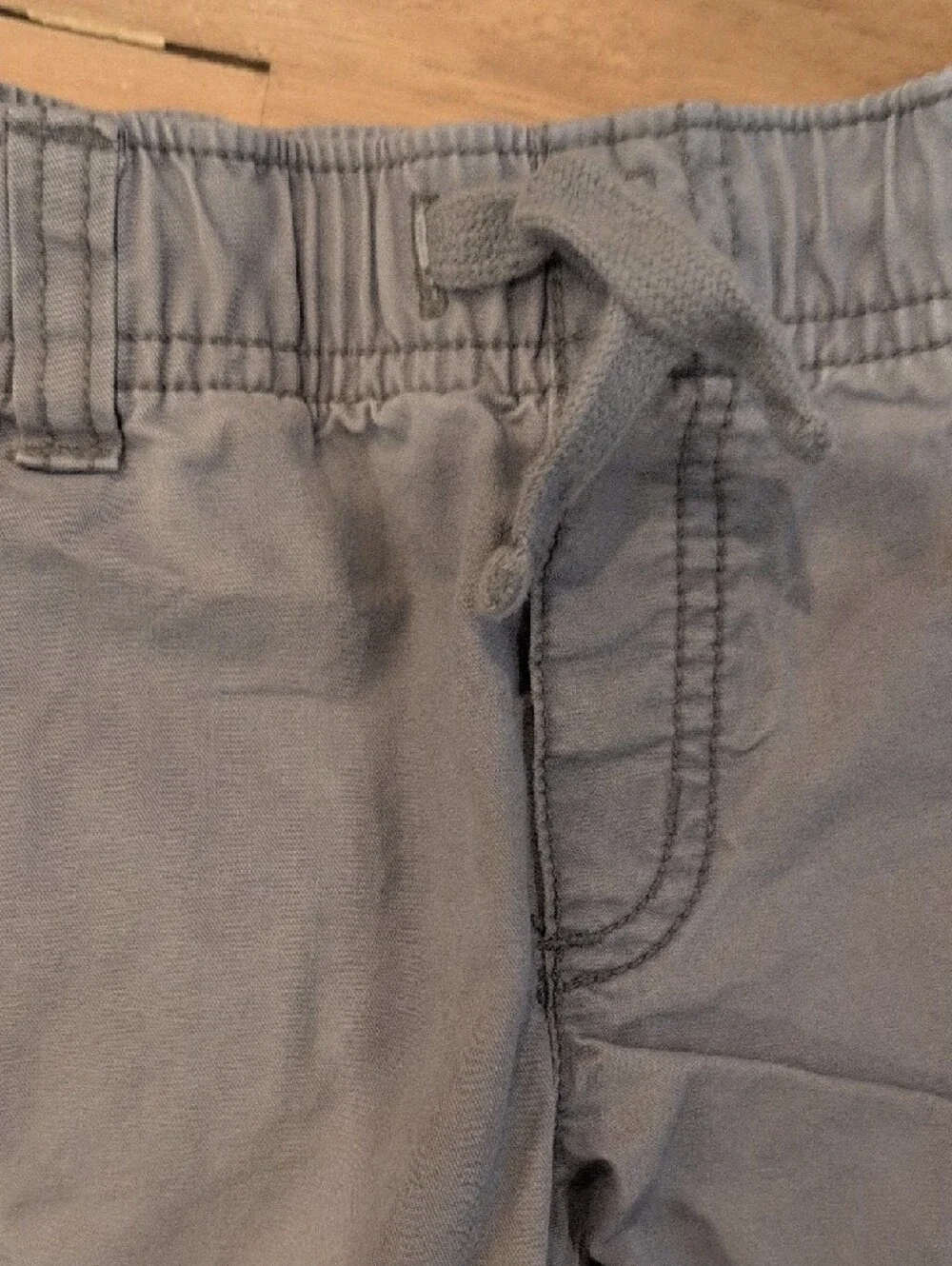 Gymboree Light Blue Cargo Shorts with Drawstring
